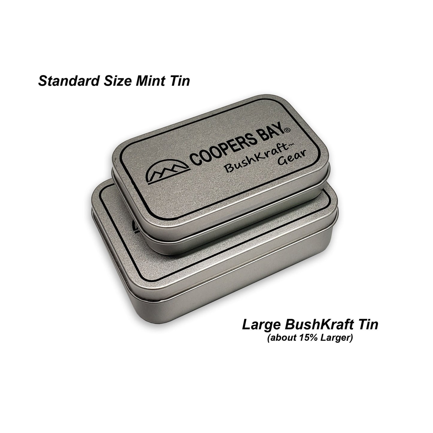 BushKraft™ Tinderbox Charring and Storage Tin w/Insert Tray - Large Size