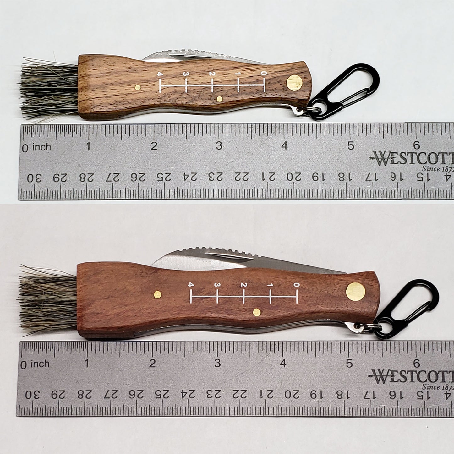 Mushroom Foraging Tool - Folding Knife with Brush