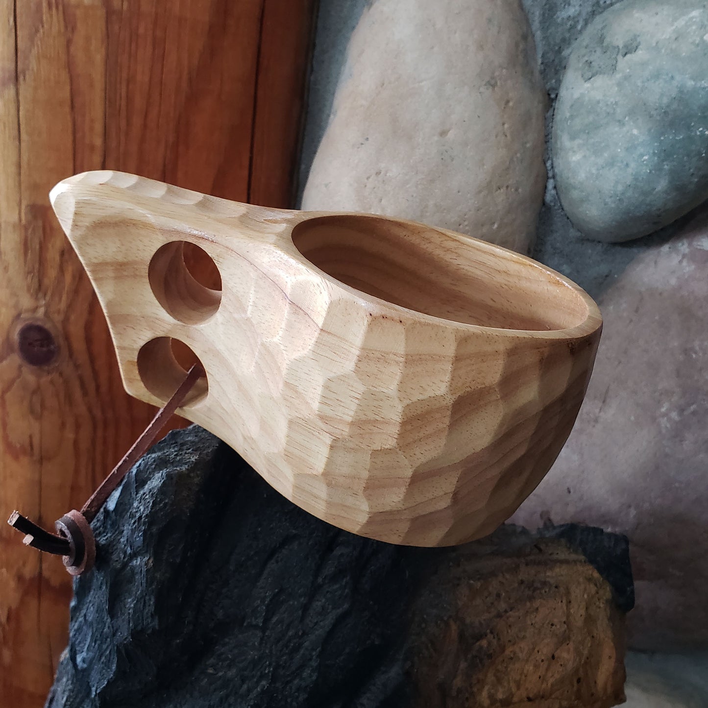 The "Skogr" carved wood kuksa by Coopers Bay Outdoors
