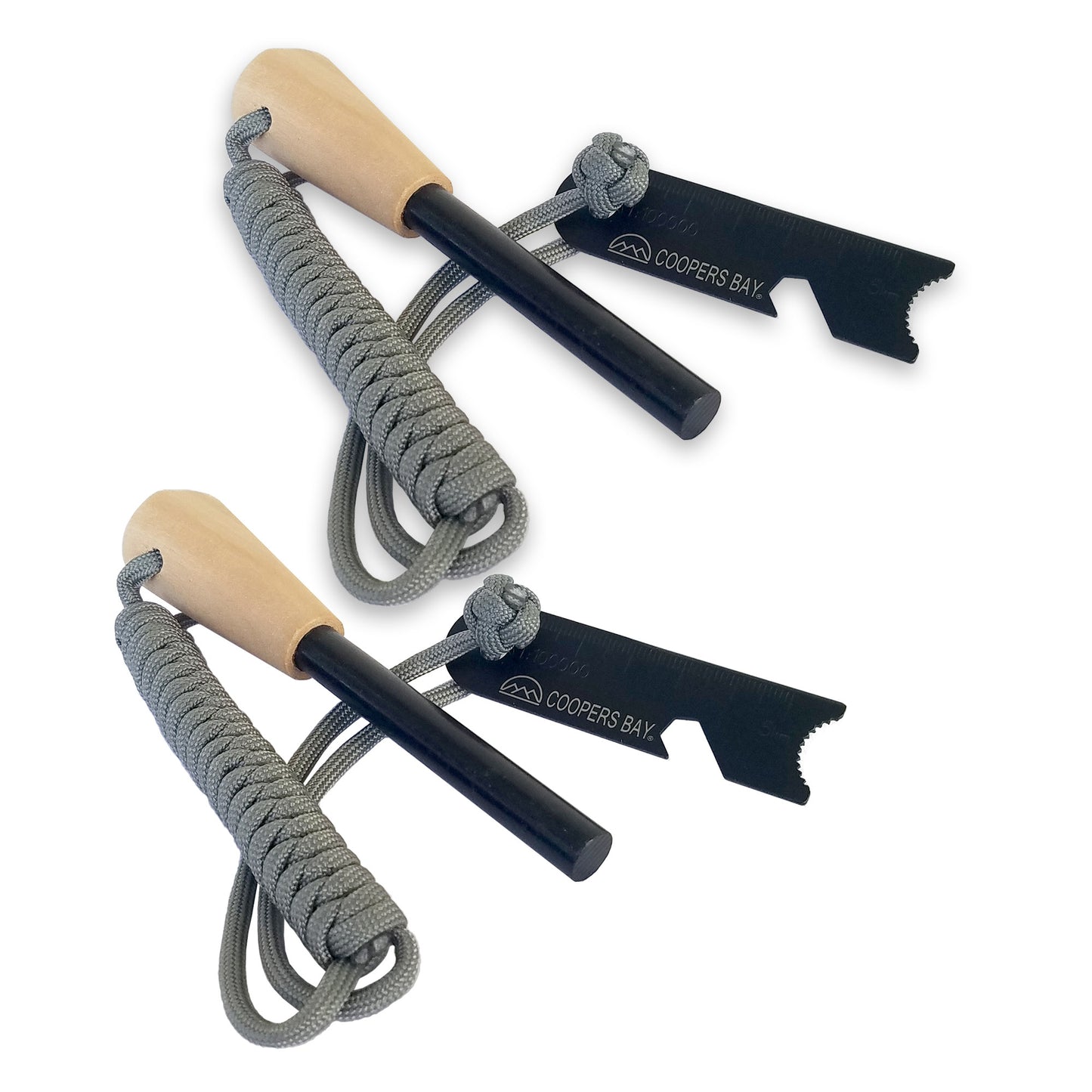 FireStorm-Plus X-Large 1/2" Ferro Rod & Striker - Braided Paracord Lanyard