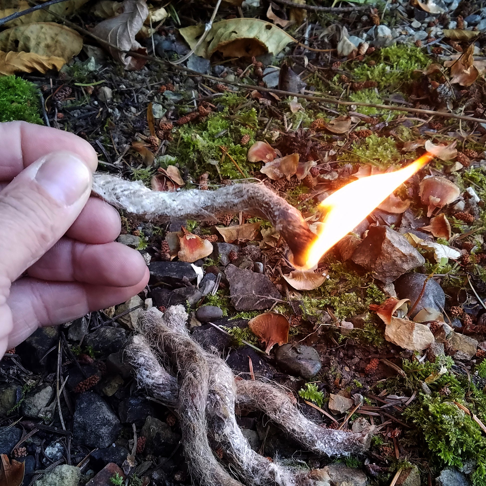 Our fire starting tinder wick ropes contain a special blend of paraffin waxes to quickly and easily light a fire f