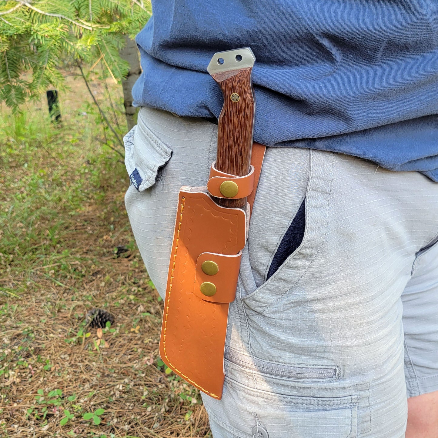 Bushcraft Chopper Knife - Large Baton Blade for Camping/Hiking/Survival