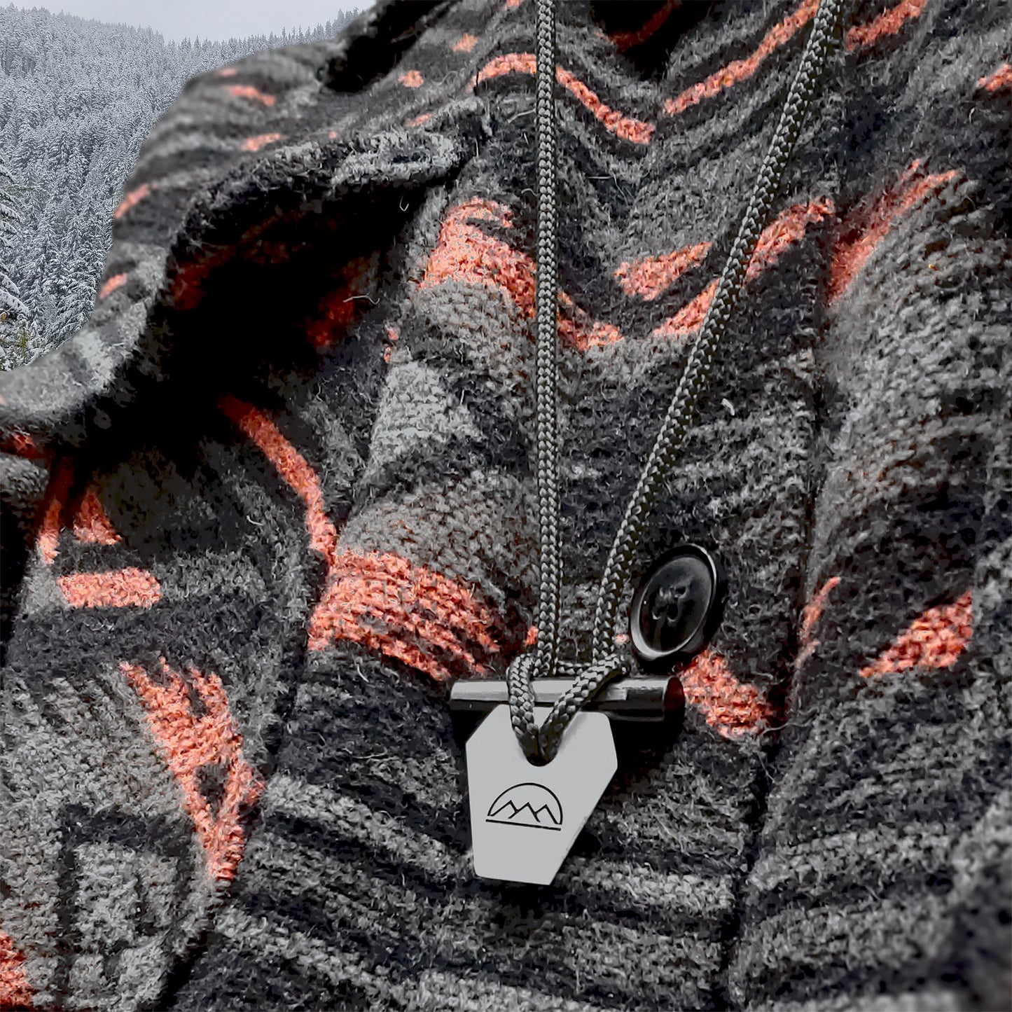 Emergency Fire Starter Necklace - Ultra Lightweight Mini Ferro Rod with Ceramic Striker & Neck Lanyard