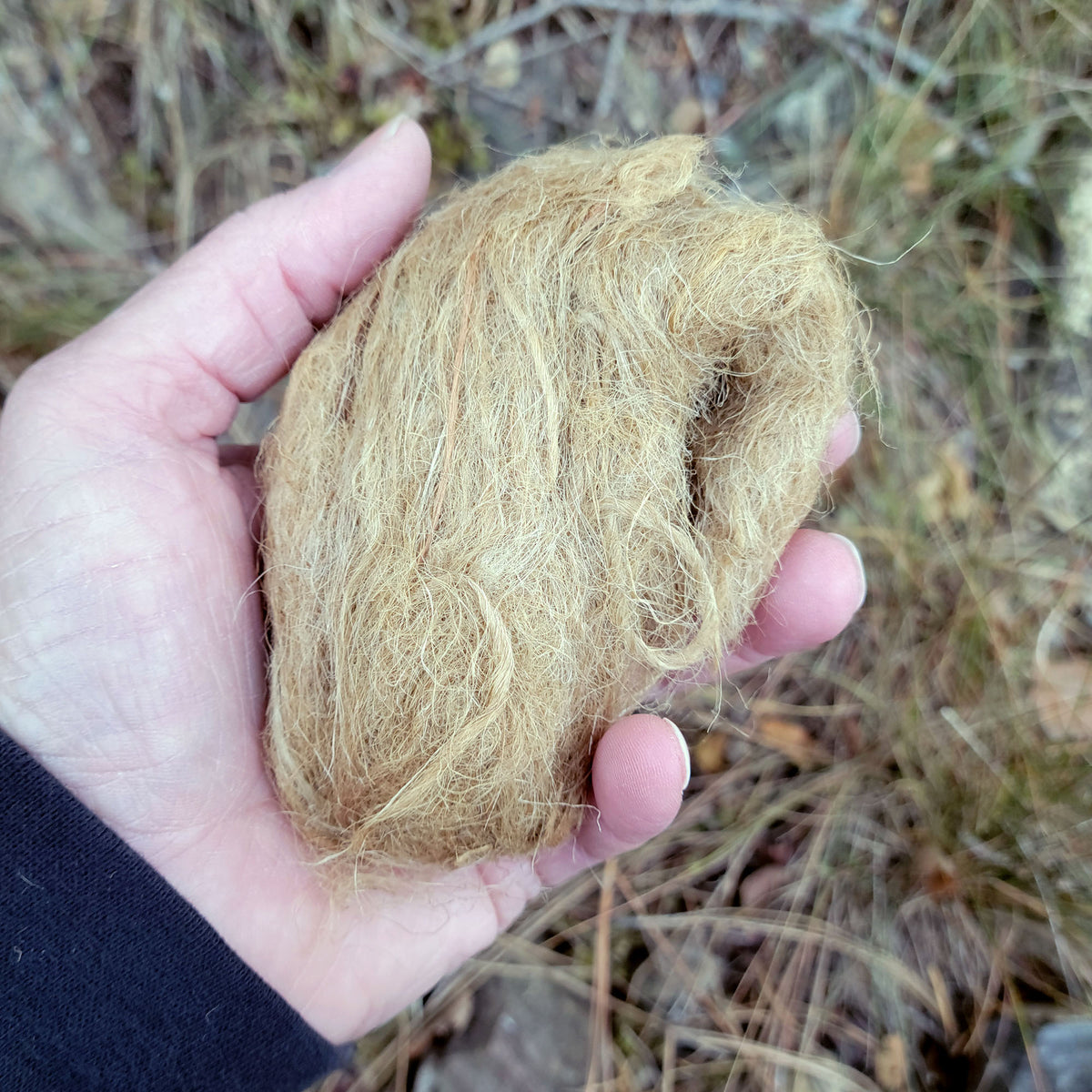 Jute Wool - Primitive FireStarting Tinder for use with Bow drill, Flint & Steel, Magnifier etc.