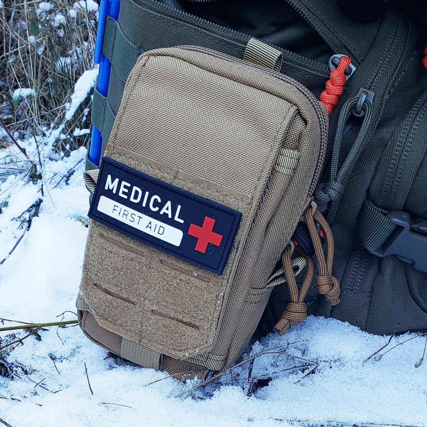 Tactical Gear Labeling Patch with Hook & Loop (Velcro) backing