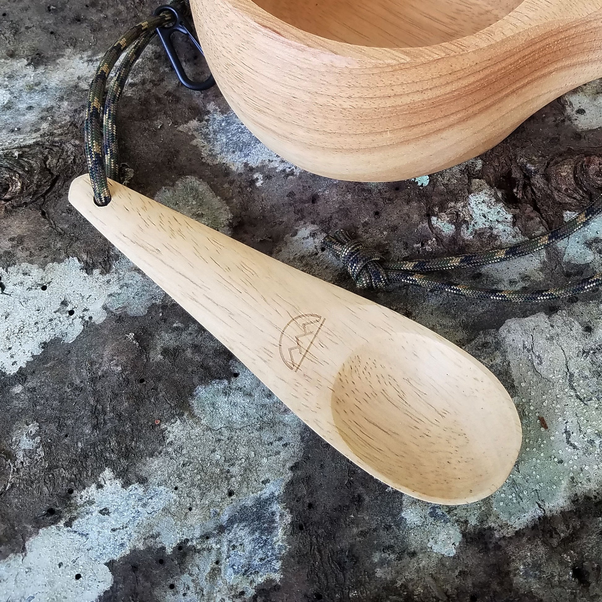 Kyrre Carved Nordic Kuksa - Solid Wood Camp Mug & Spoon Set