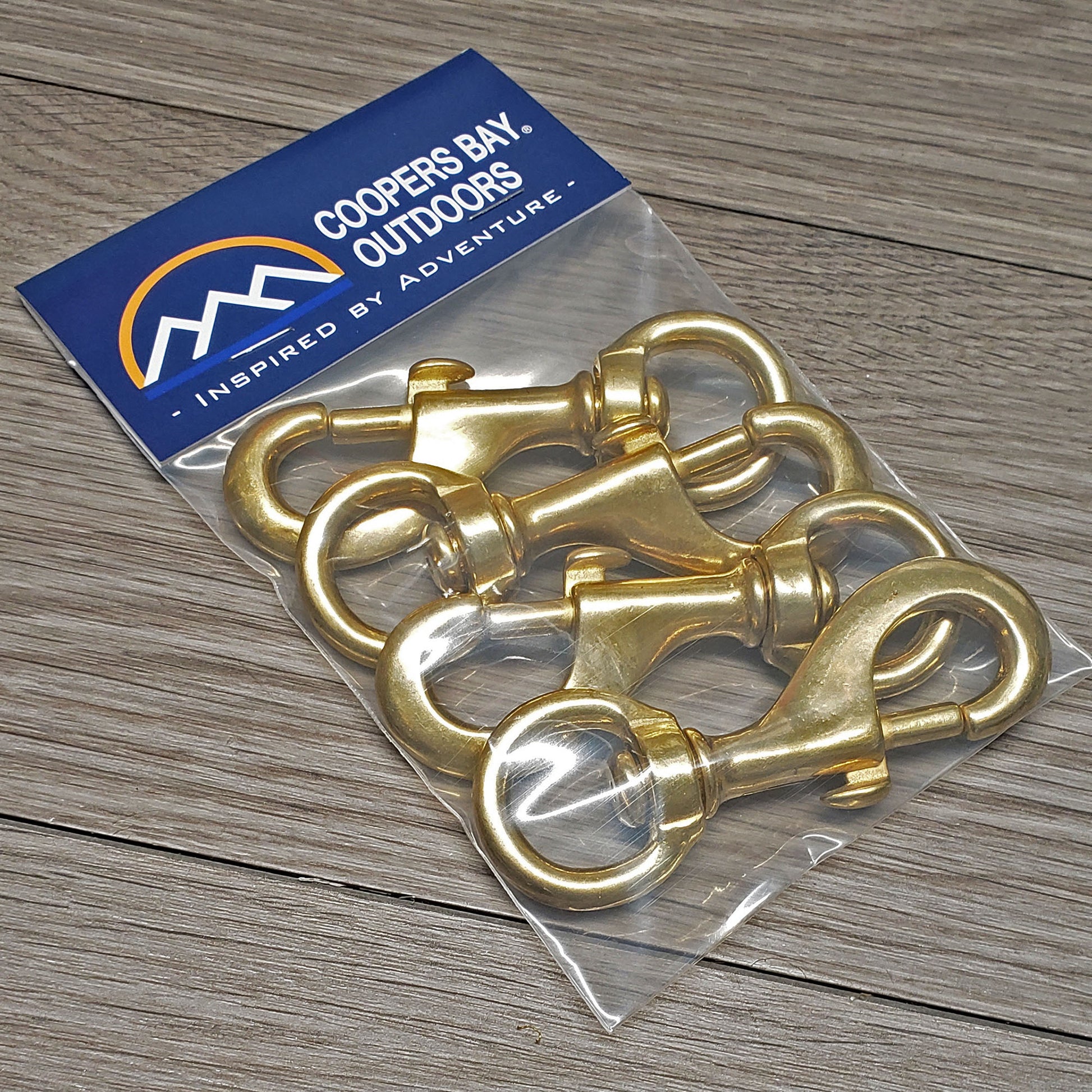 Solid Brass Swivel Snaps - Large Heavy-Duty Size for Large Pet Leashes, Tie-Outs, etc.