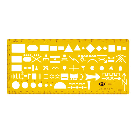 Military Style Map Marking Stencil - Type I