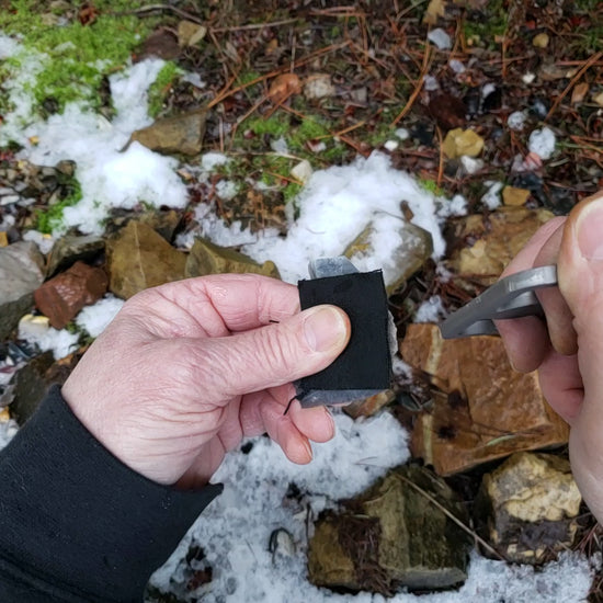 using a flint & steel