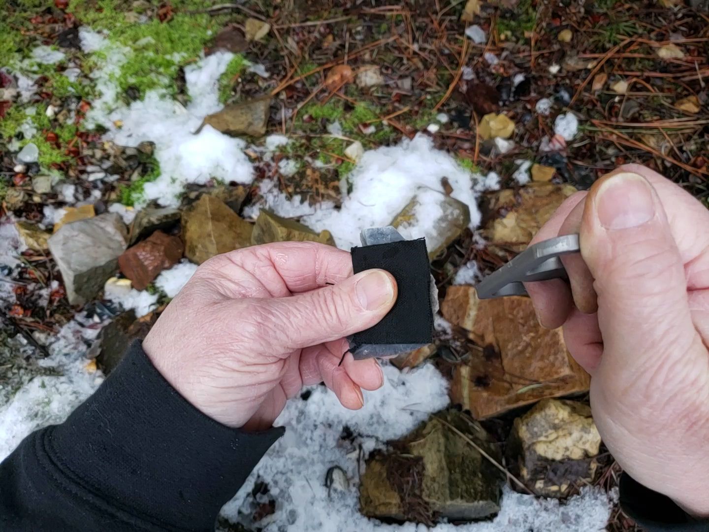 using a flint & steel