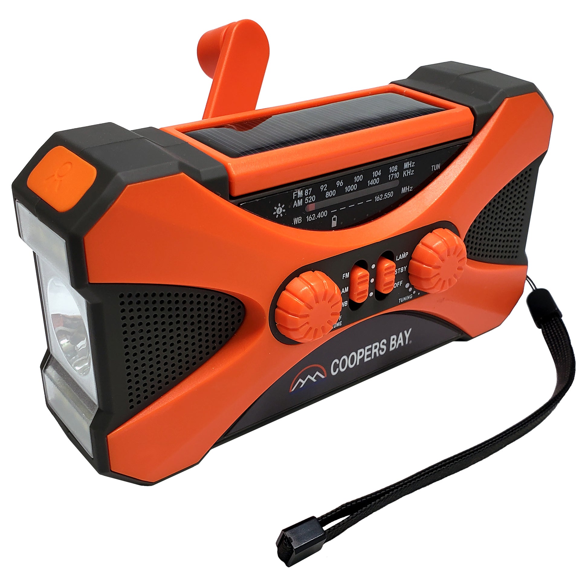 Emergency Radio with Solar & Hand Crank Recharging [USB Battery Bank] –  Coopers Bay Outdoors