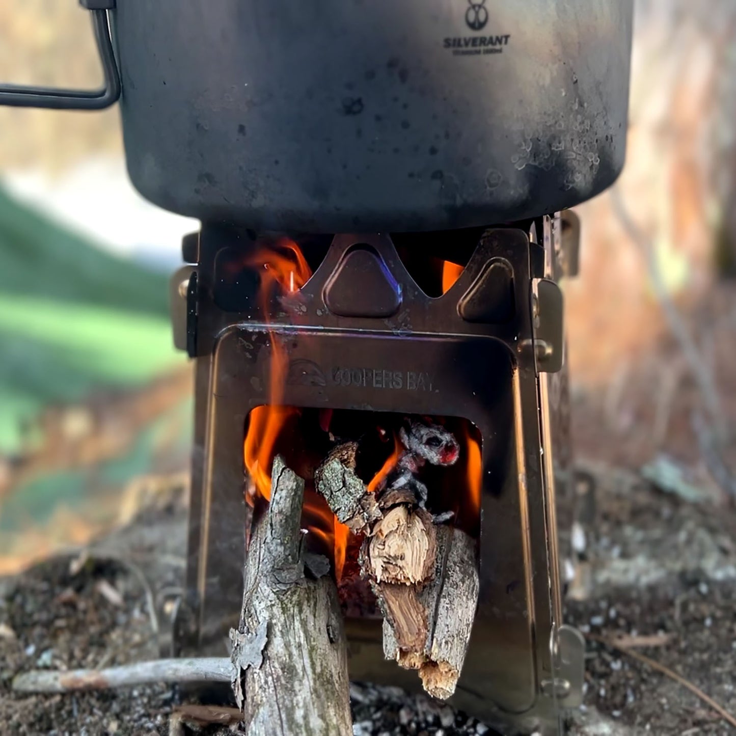 Titanium hiker twig stove