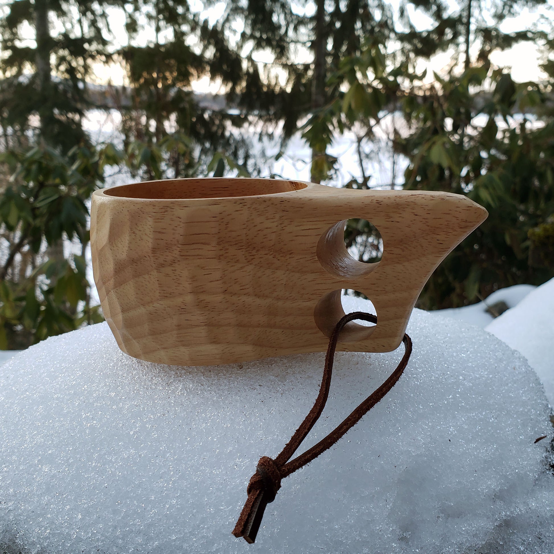 Skógr Nordic Style Kuksa - Carved Wood Camp Mug - Choice of Sizes Small - 8oz (260ml)