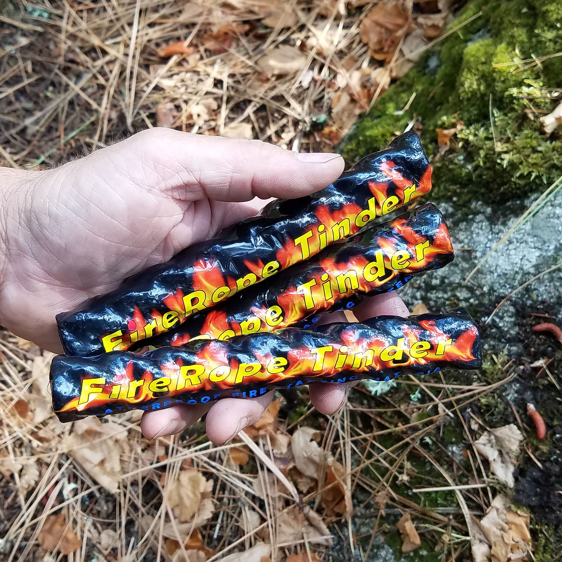FireRope is the ultimate weatherproof fire starting tinder,