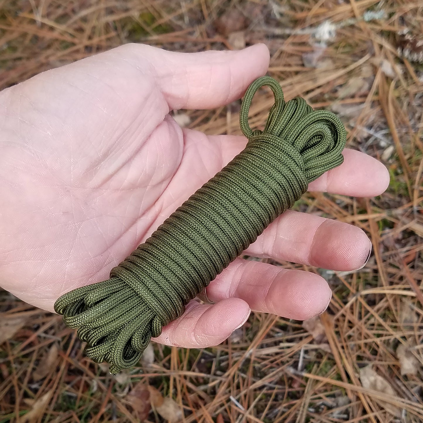 compact paracord hank for camping and hiking