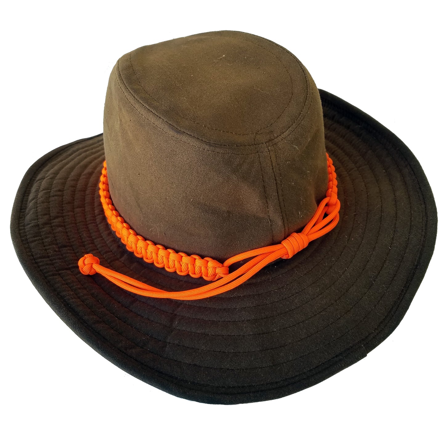 Paracord Hatband for Hunting, Fishing, Hiking, Camping  - Hand Tied using 25 ft of Type III 550 Cord