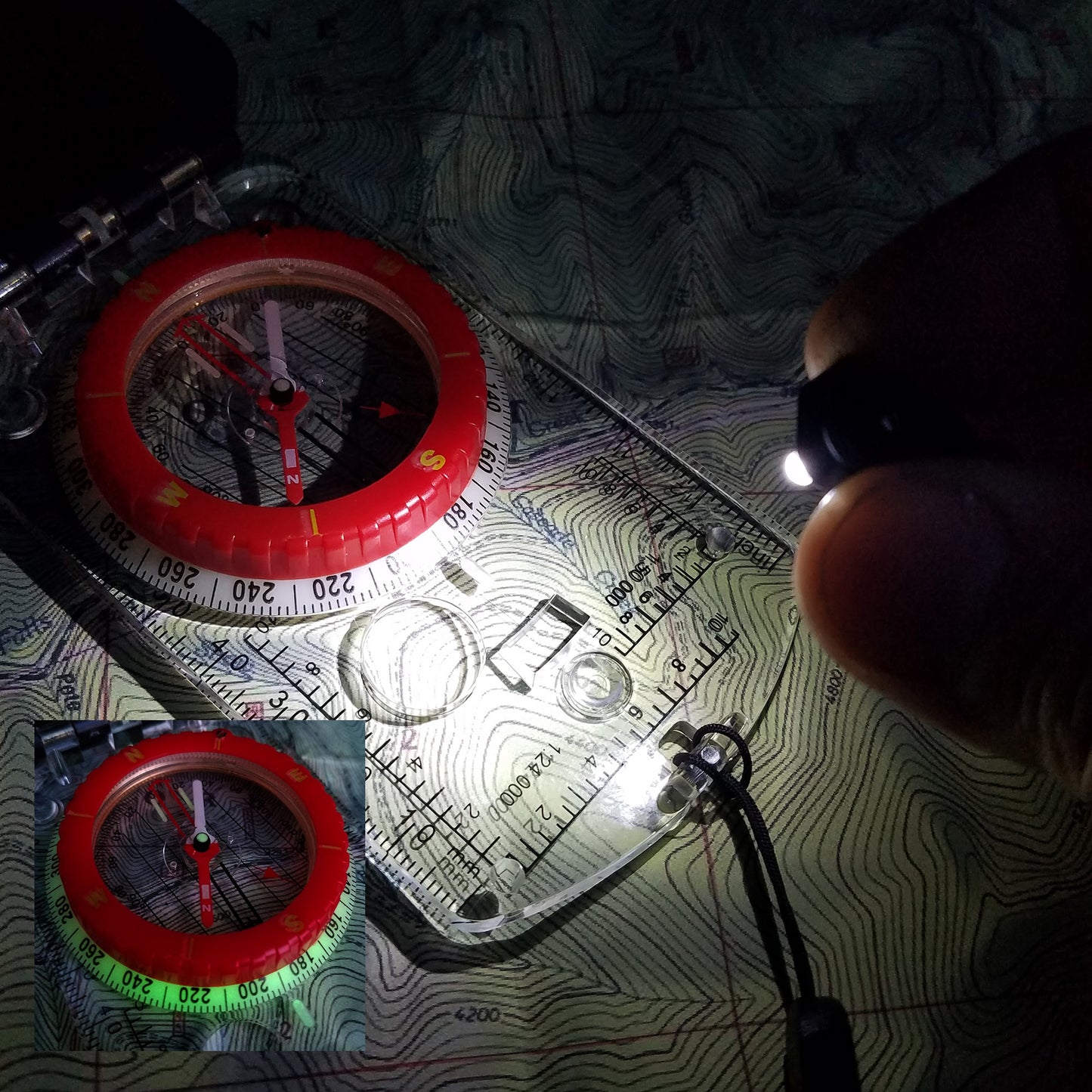 RS46 Baseplate Compass with Map LED