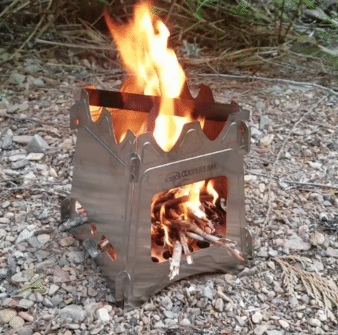 The Hiker stove is made from durable stainless steel for long life