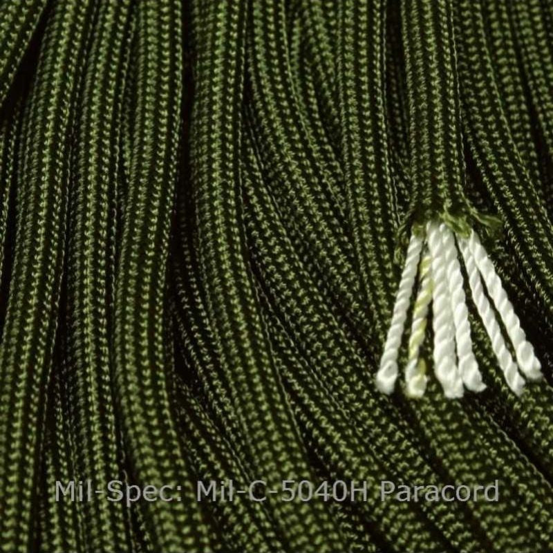Made in USA paracord. Color: Green